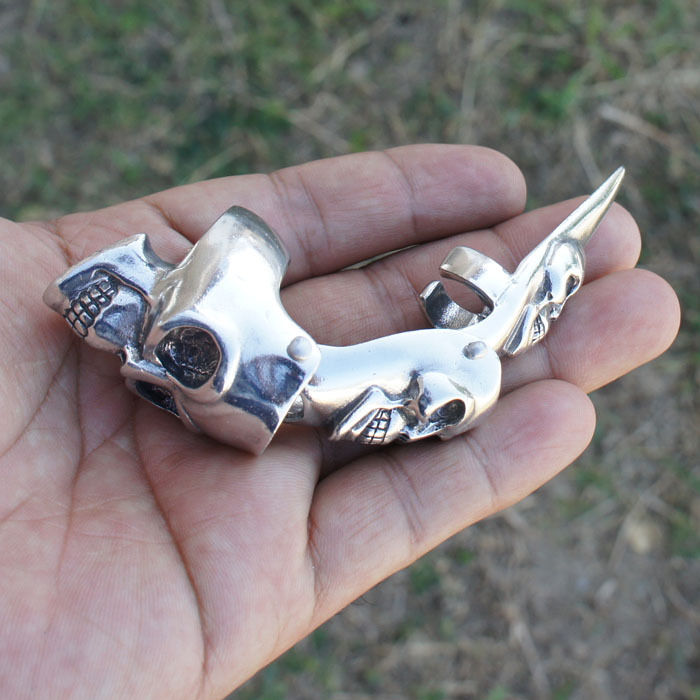 Full Finger Claw Magic Skull Medieval armor Ring Gothic Punk Rock Biker