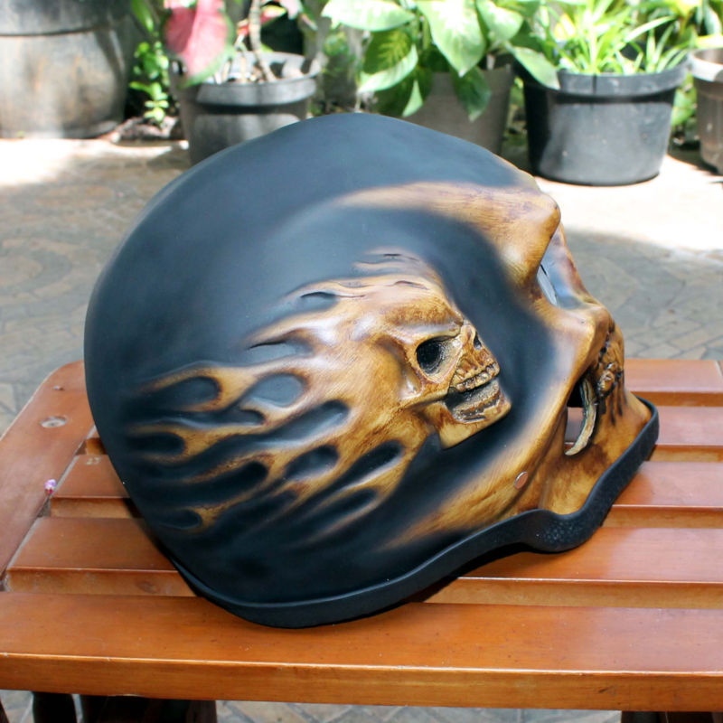 Motorcycle Helmet Skull Skeleton Full face for YOUTH