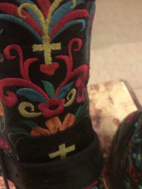 Old Gringo Klak Sugar Skull Boots Size 10
