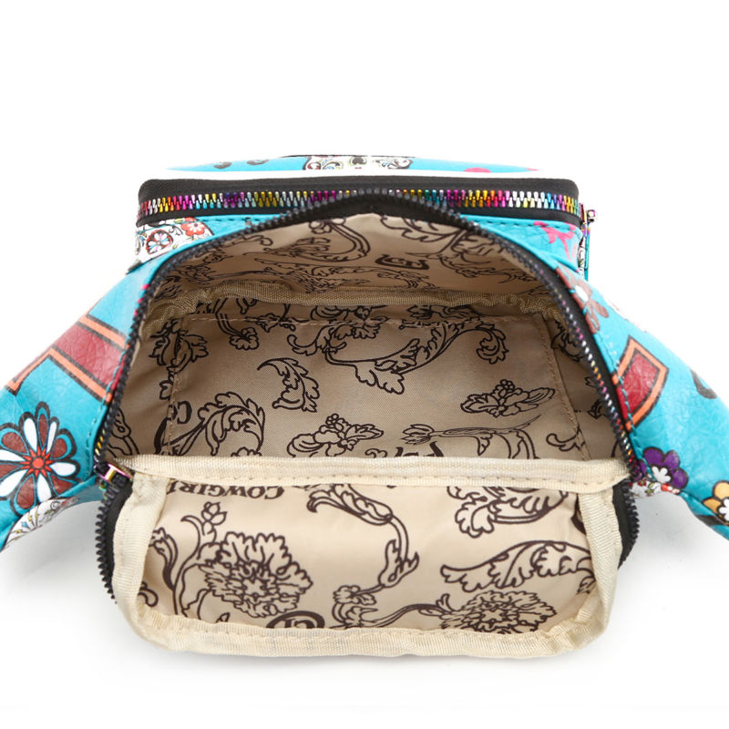 Sugar Skull Fanny Pack Day of the Dead Running Waist Bag Fashion Calavera Purse