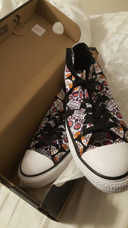 NEW Converse Sugar Skulls Coco Dia De Los muertos US 9/UK 7/EU 39.5