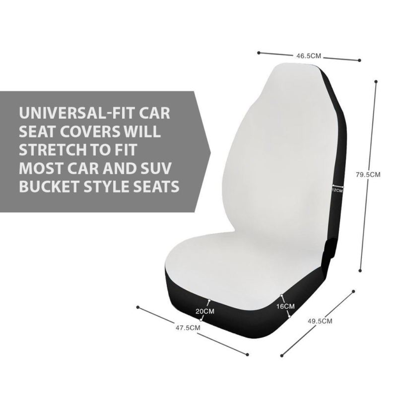 Skull Car Seat Cover Design Gold Pattern