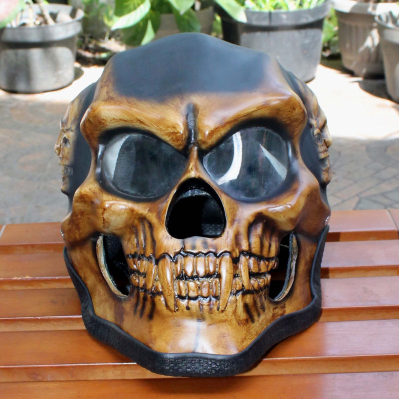 Motorcycle Helmet Skull Skeleton Full face for YOUTH