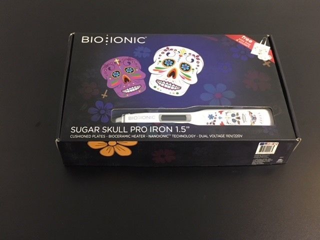 BIO IONIC SUGAR SKULL PRO 1.5 INCH IRON Awesome Skulls