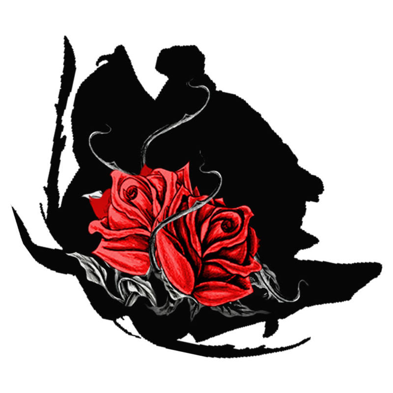 Till Death Skull Red Rose Seat Covers Steering Wheel Set Universal Car Truck SUV