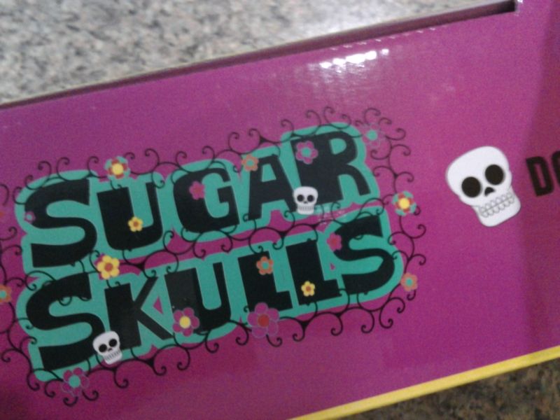 Sugar Skulls Day Of The Dead Party Set Wine, His & Hers Shot Glasses & Lantern