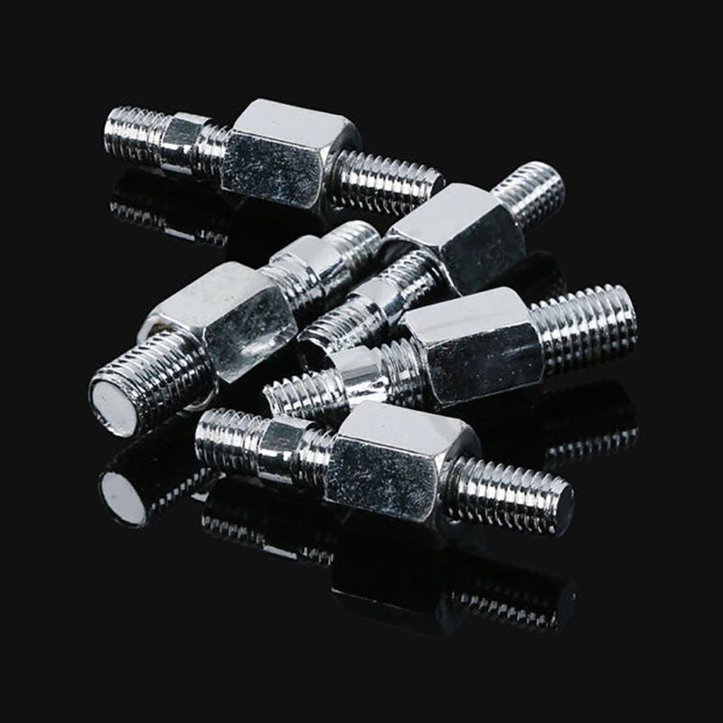 Aluminum Flame Shape Skull Pattern Rearview Mirrors for Harley Motorcycle Decor