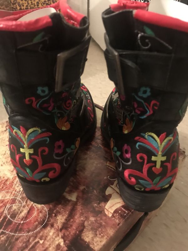 Old Gringo Klak Sugar Skull Boots Size 10