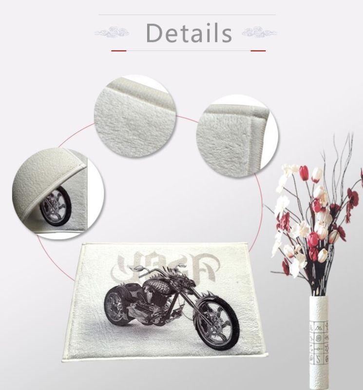 Door Mat Bathroom Rug Bedroom Carpet Bath Mats Rug Non-Slip Skull sugar Floral