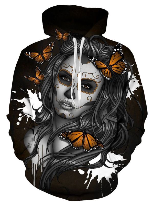 Sugar Girl Skull 3D Print Women Men Hoodie Sweatshirt Jumper Pullover Jacket Top