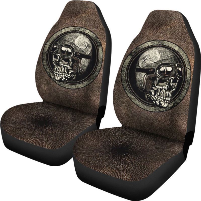 Motorcycle Skull Car Seat Cover