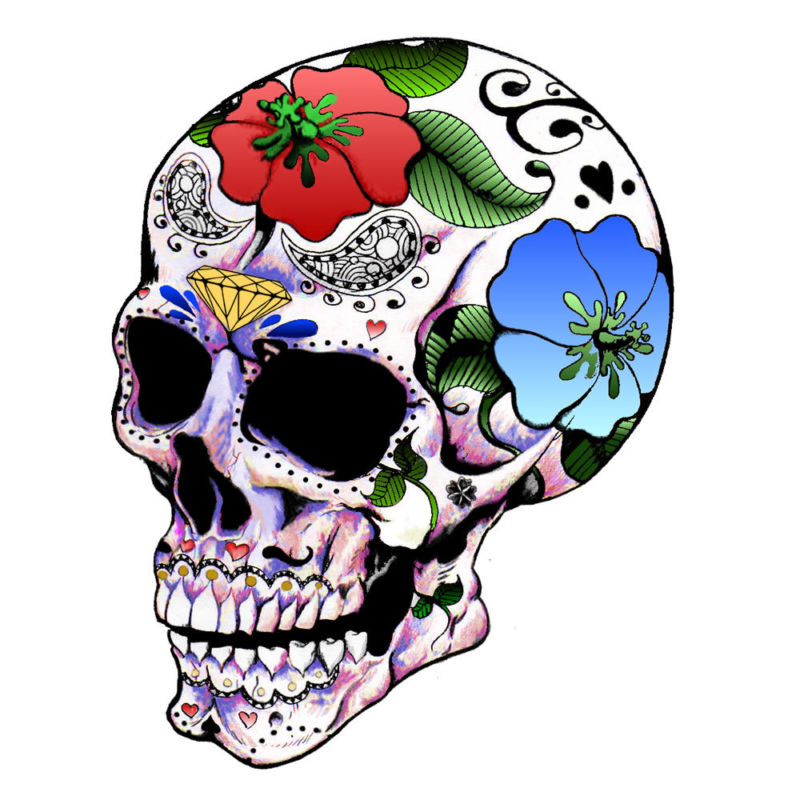 Till Death Skull Red Rose Seat Covers Steering Wheel Set Universal Car Truck SUV