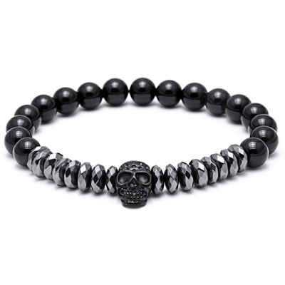 Set of 2 Skull bracelets for mens