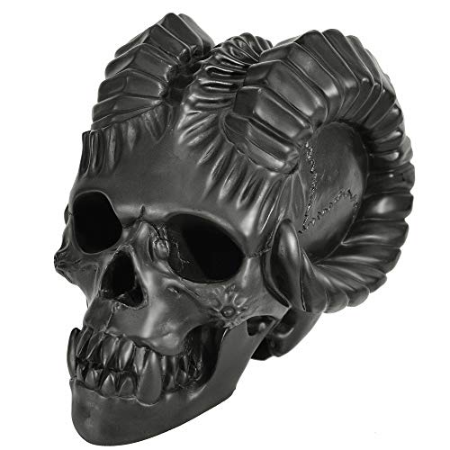 Myard Fireproof Human Fire Pit Skull Gas Log for NG, LP Wood Fireplace, Firepit, Campfire, Halloween Decor, Barbecue