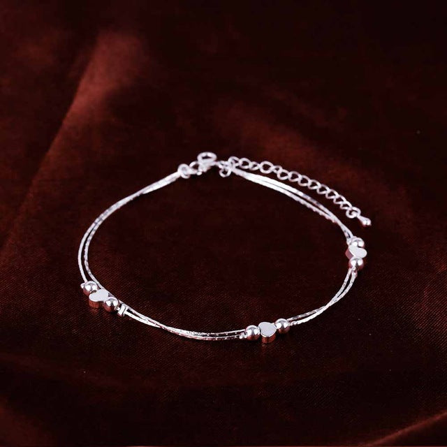 Fashion Women 925 Chain Anklet Bracelet Barefoot Sandal Beach Foot Jewelry Jewelry Gifts