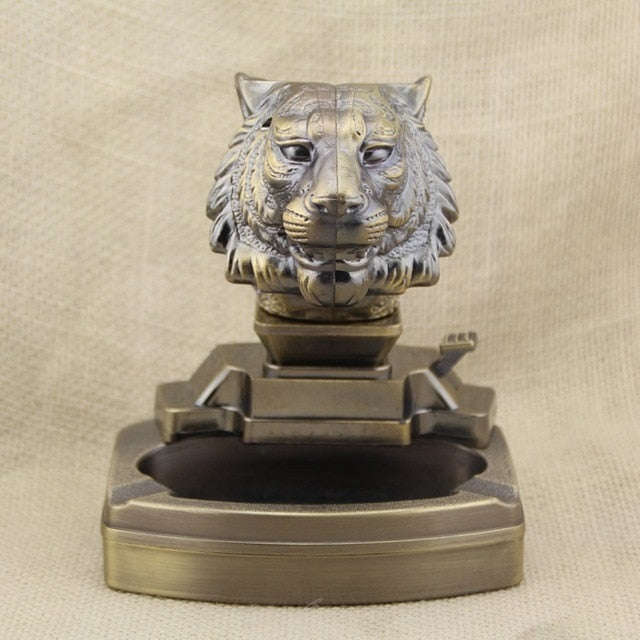 ASHTRAY WITH LIGHTER flame.Arts and crafts gift ideas for friends birthday|ashtray metal