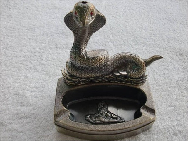 ASHTRAY WITH LIGHTER flame.Arts and crafts gift ideas for friends birthday|ashtray metal
