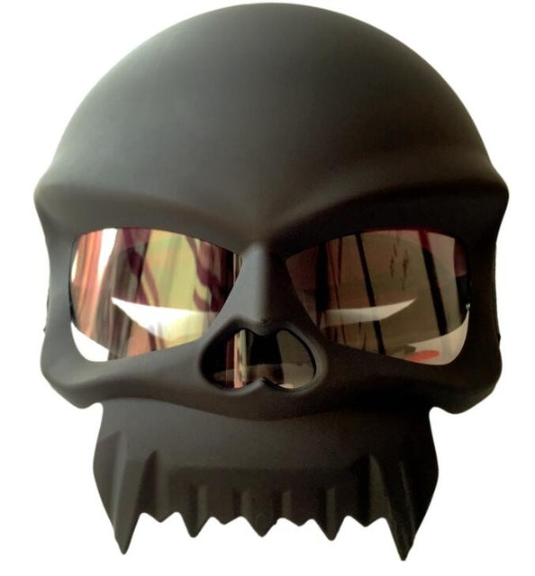 Skull Motorcycle Half Face Helmets Vintager Retro Motorbike Capacetes Cascos Casque