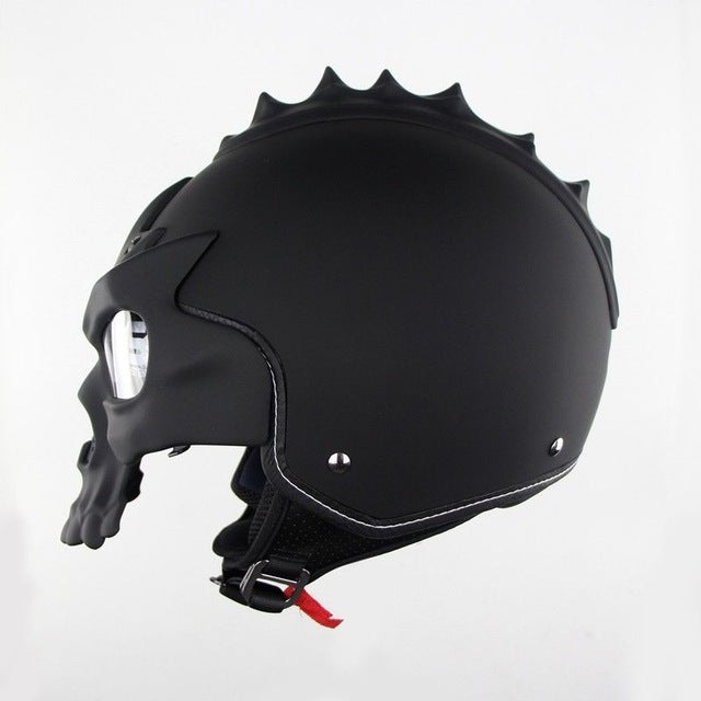 Skull Motorcycle helmet Retro half face helmets Motorbike Capacete Moto Cascos Street Riding