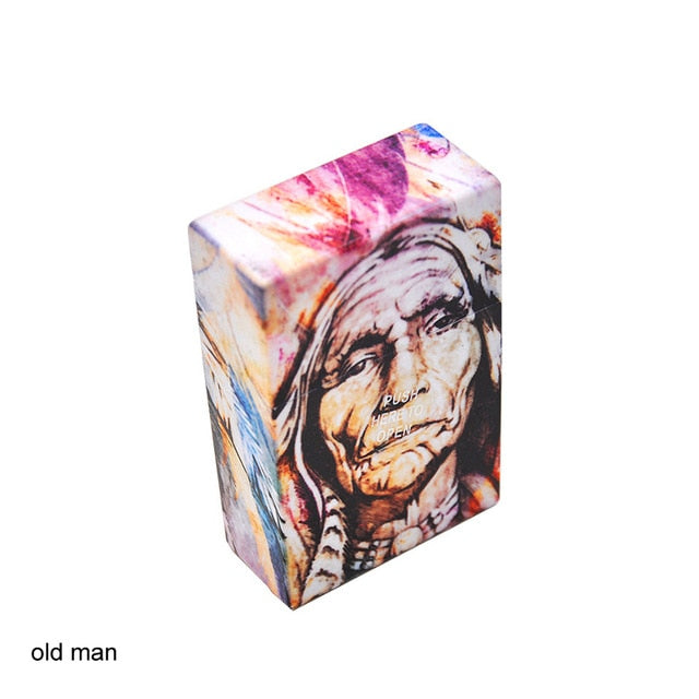 Fancy Design Lighters Smoking Accessories Butterfly Skull Storage Box
