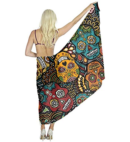 Swimwear Bikini Swimsuit Cover up Beach Sarong Wrap Mermaid purple Fish Scale silk Scarf