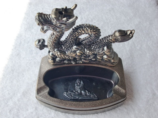 ASHTRAY WITH LIGHTER flame.Arts and crafts gift ideas for friends birthday|ashtray metal