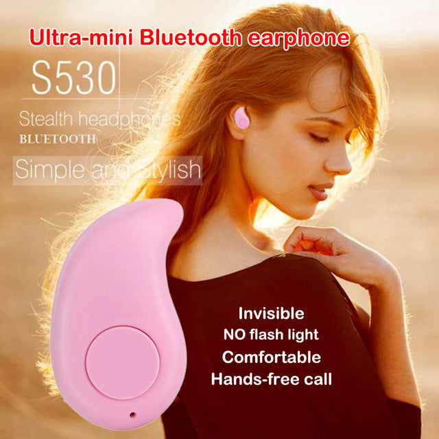 Cheap 1PC Mini Wireless Bluetooth Headset Ultra small Earphone Microphone Safe Driving Invisible Design Stereo Headset Black