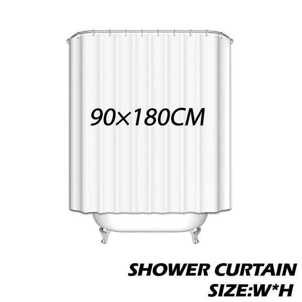 The Spooky Skull with A Mechanical Clock Mildew Resistant Shower Curtain