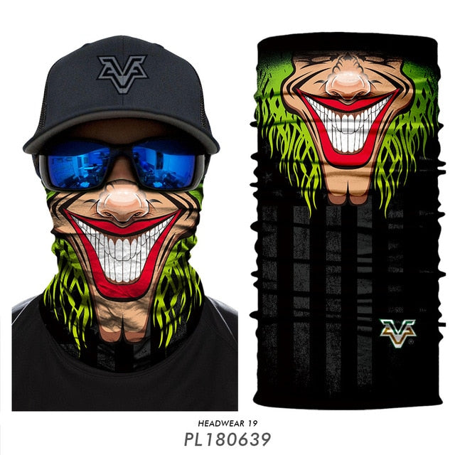 Skull Seamless Balaclava Magic Scarf Heaewear Outdoor Sports Bandanas