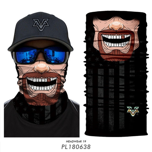 Skull Seamless Balaclava Magic Scarf Heaewear Outdoor Sports Bandanas