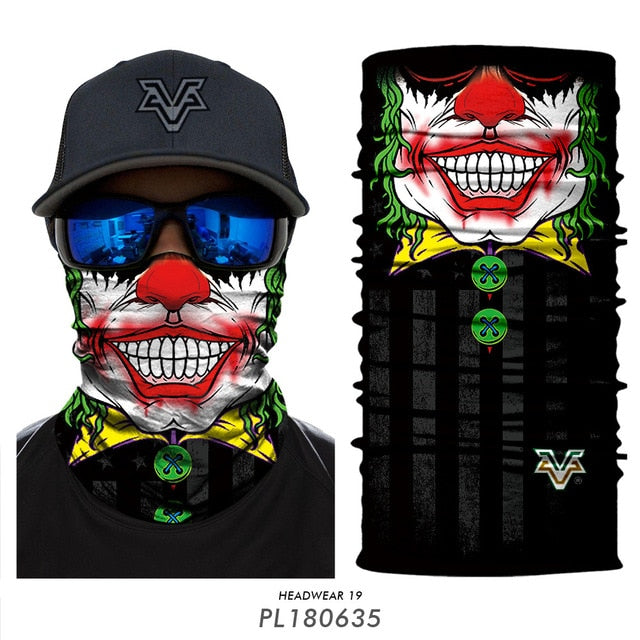 Skull Seamless Balaclava Magic Scarf Heaewear Outdoor Sports Bandanas