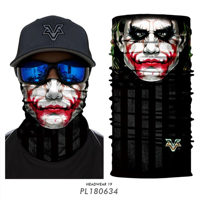 Skull Seamless Balaclava Magic Scarf Heaewear Outdoor Sports Bandanas