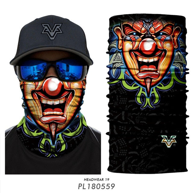 Skull Seamless Balaclava Magic Scarf Heaewear Outdoor Sports Bandanas