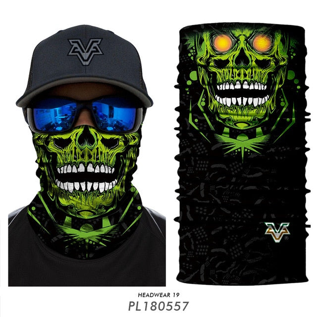 Skull Seamless Balaclava Magic Scarf Heaewear Outdoor Sports Bandanas