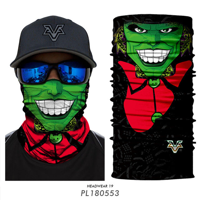 Skull Seamless Balaclava Magic Scarf Heaewear Outdoor Sports Bandanas