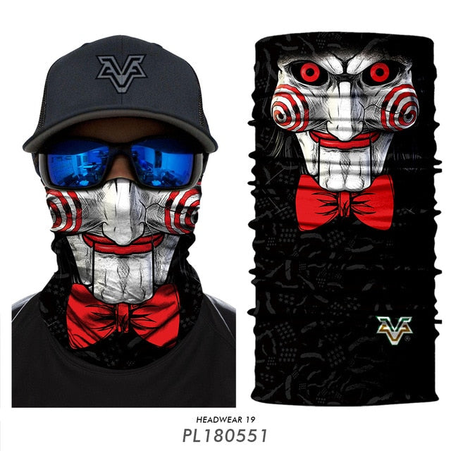 Skull Seamless Balaclava Magic Scarf Heaewear Outdoor Sports Bandanas