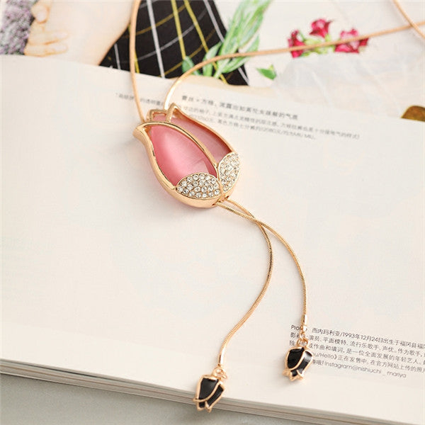 Luxury bohemia Accessories Zircon Snowflake Sweater chain Long Wild snow Necklace Dress Pendant Crystal Jewelry