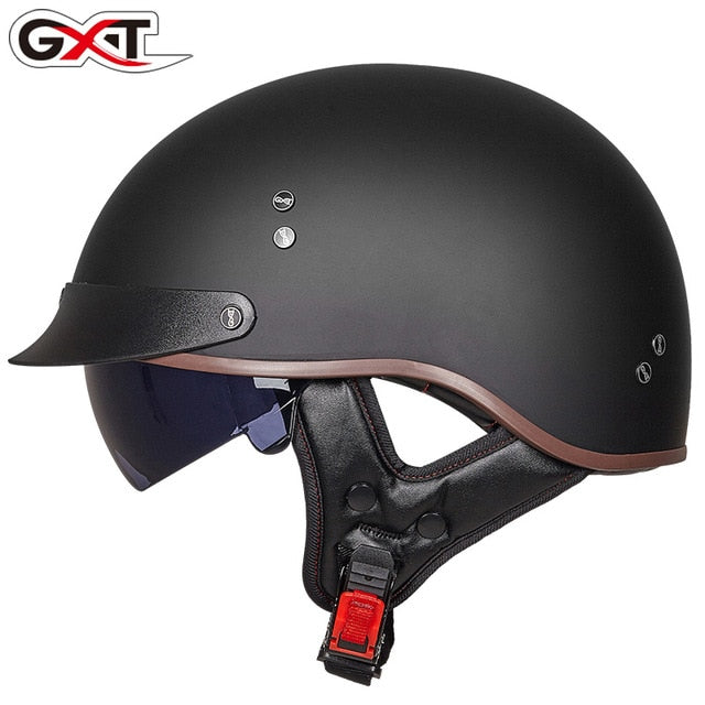 Motorcycle Helmet Vintage Moto Helmet Open Face Scooter Biker Motorbike Racing riding Helmet With DOT Certification