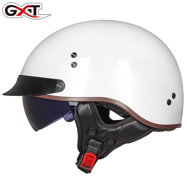 Motorcycle Helmet Vintage Moto Helmet Open Face Scooter Biker Motorbike Racing riding Helmet With DOT Certification