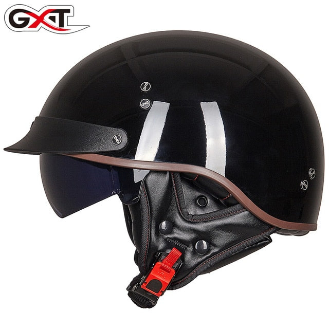 Motorcycle Helmet Vintage Moto Helmet Open Face Scooter Biker Motorbike Racing riding Helmet With DOT Certification