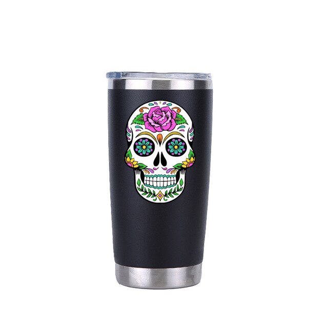 Sugar Skull 30 oz Tumbler Double Wall Vacuum Flasks Insulated Stainless Steel