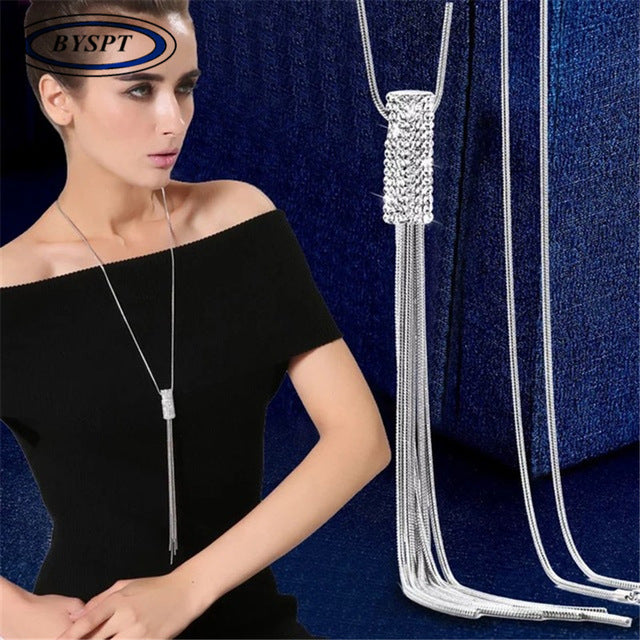 Imitation Pearl Necklaces Retro Hot Popular Vintage Leaf Pearl Collar Statement Necklace Long Jewelry For Women