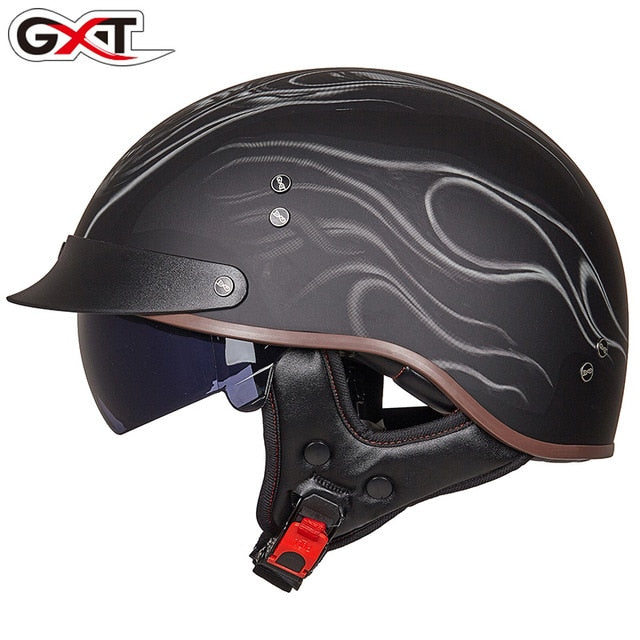 Motorcycle Helmet Vintage Moto Helmet Open Face Scooter Biker Motorbike Racing riding Helmet With DOT Certification