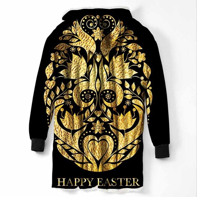 Fashion Cool Sugar Skull Hooded Blanket