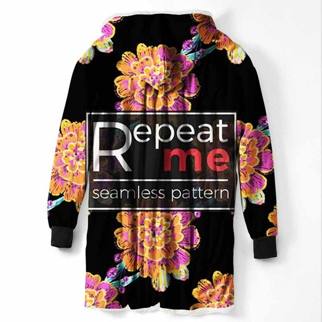 Fashion Cool Sugar Skull Hooded Blanket