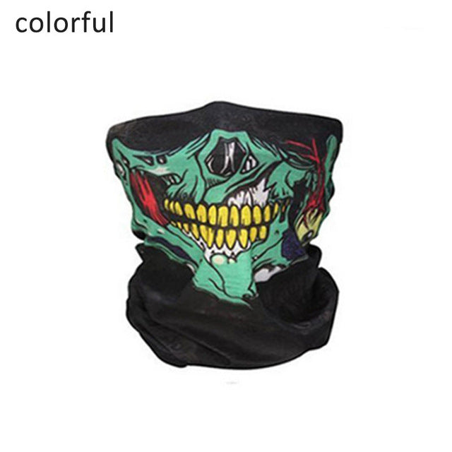 1pcs Outdoor Face Mask Skull Pattern Headband Magic Scarf