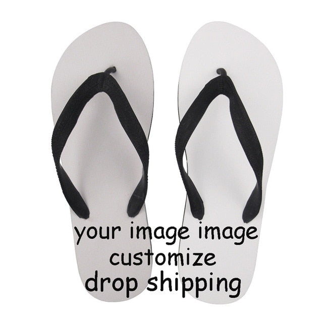 Gothic Girl Print Flip Flops Women Casual Beach Flats Light Slippers Woman Skull