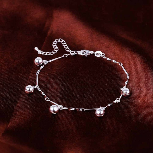 Fashion Women 925 Chain Anklet Bracelet Barefoot Sandal Beach Foot Jewelry Jewelry Gifts