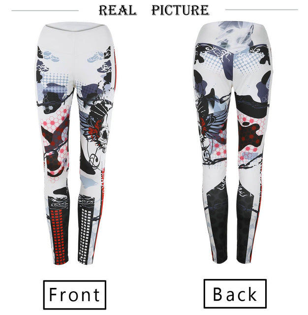 Skull 3D Print Fitness Leggings WOmen Sexy Leggings
