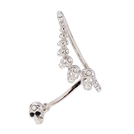 Crystal Cuff Earrings Double Side Earrings Jackets For Women Ear Skull